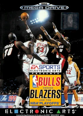 Bulls versus Blazers and the NBA Playoffs (USA, Europe) box cover front